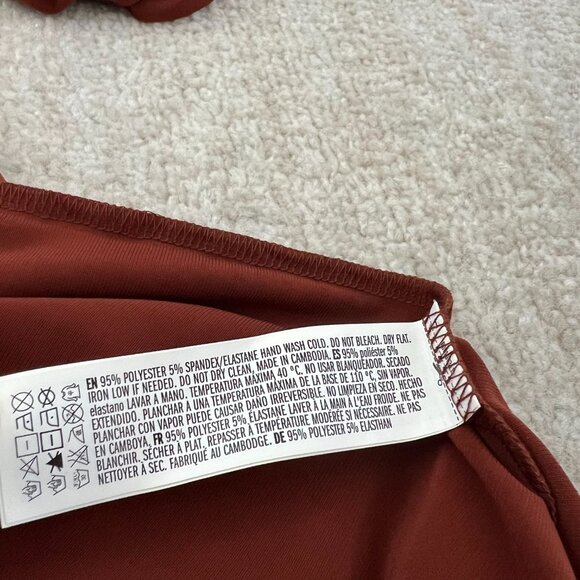 NWT Forever 21 Boho Summer Wrap Long Sleeve Dress S - Picture 8 of 8